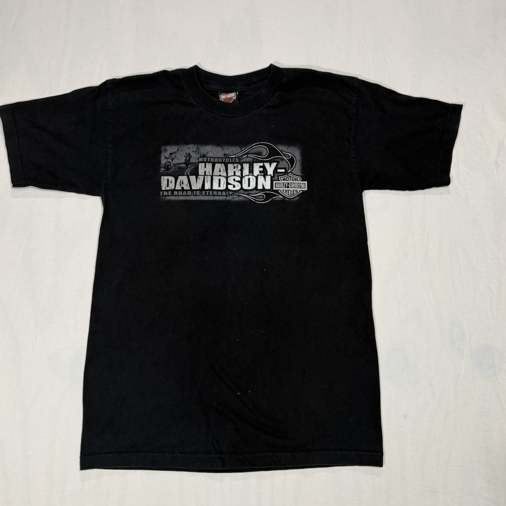Harley-Davidson Greensboro NC T-Shirt Mens Large Black  Graphic Tee USA Made